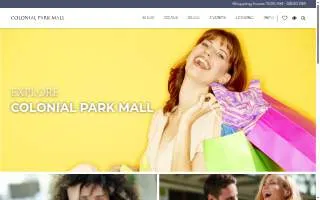Colonial Park Mall website