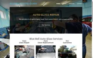 Blue Bell Auto Glass website