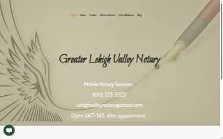 GreaterLehighValleyNotary website