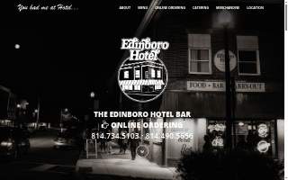 Edinboro Hotel Bar website