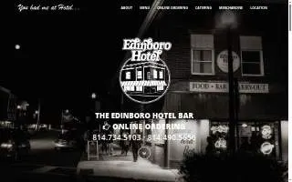 Edinboro Hotel Bar website