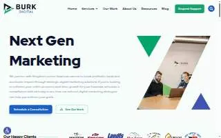 BURK Digital website