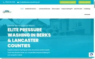Elite Pressure Washing, LLC of Ephrata website