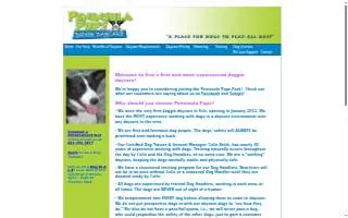 Peninsula Pups Doggie Daycare website