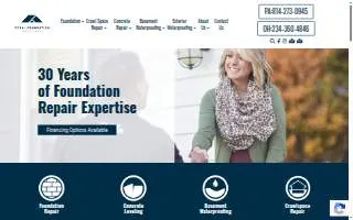 Total Foundation Solutions of Austintown website
