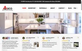 Asco Quartz & Granite website