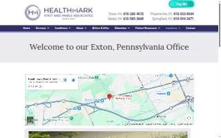 Healthmark Foot & Ankle Associates website