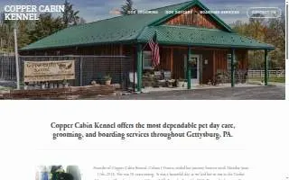 Copper Cabin Kennel website