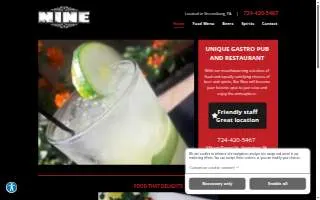 Bar Nine website