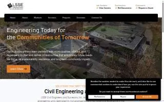 LSSE Civil Engineers and Surveyors of Greensburg website