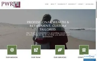 PWR Planners website
