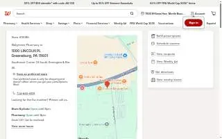 Walgreens Drug store of Greensburg website