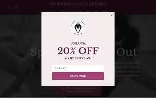 Spinning Harts Pole and Dance Studio website
