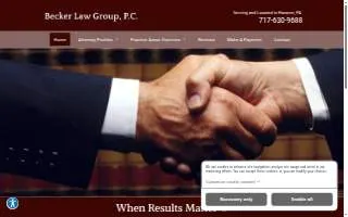 Becker Law Group, P.C. website