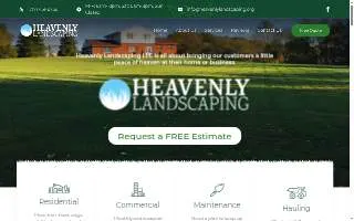 Heavenly Landscaping LLC website
