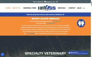 Harrisburg Regional Veterinary Surgical Specialty website