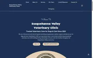 Susquehanna Valley Veterinary Clinic website