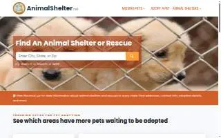 Hazleton Animal Shelter website
