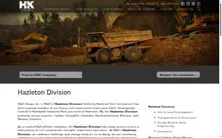 Hazleton construction website