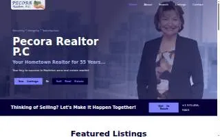 Pecora Realtor P.C website