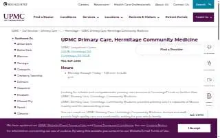 Hermitage Community Medicine-UPMC website