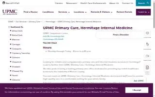 Hermitage Internal Medicine-UPMC website