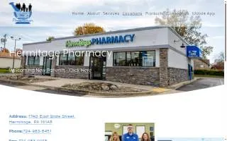 Hermitage Pharmacy website