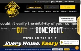 Buccos Roofing website