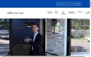 Shirley Eye Care website