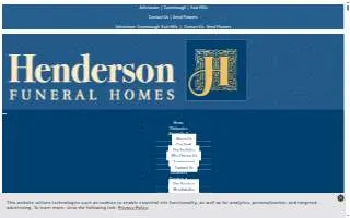 Henderson Funeral Homes of Johnstown website