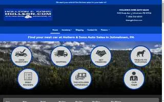 Hollern & Sons Auto Sales website