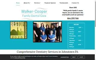 Walker~Cooper, Family Dental Care website