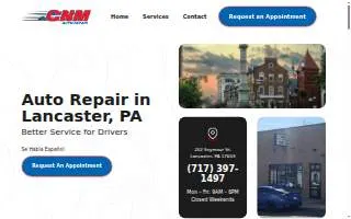 CNM Auto Repair website