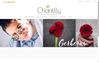 Chantilly Floral Boutique website