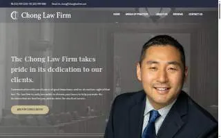 The Chong Law Firm website