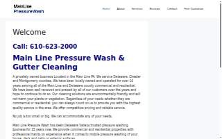 Main Line Pressure Wash