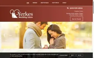 Yerkes Wedding Salon website