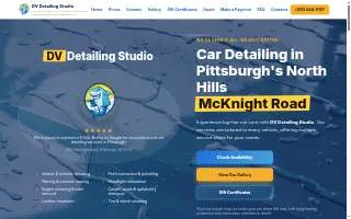 DV Detailing Studio website