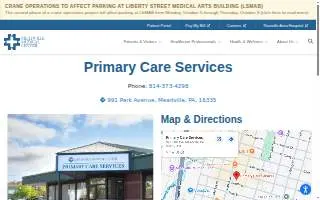 Primary Care Services website