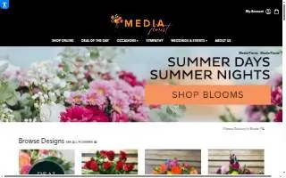 Media Florist website