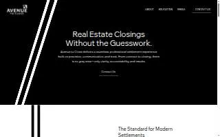 Avenue To Close Settlement Services website