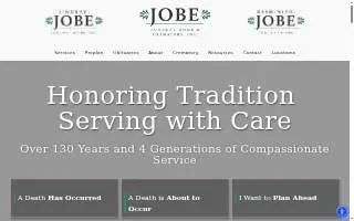 Jobe Funeral Home and Crematory, Inc. website