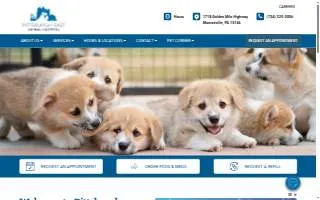 Pittsburgh East Animal Hospital website