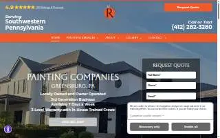 Roman Paint Pros website