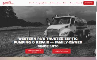 Economy Septic Service website