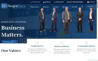 Buzgon Davis Law Offices of Mount Lebanon website