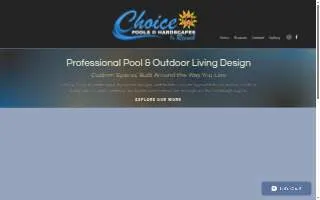 Choice Pools & Hardscapes website