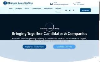 Medsurg Sales Staffing website