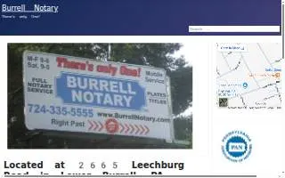 Burrell Notary website