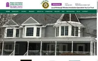 Window Installation Specialists of New Kensington website